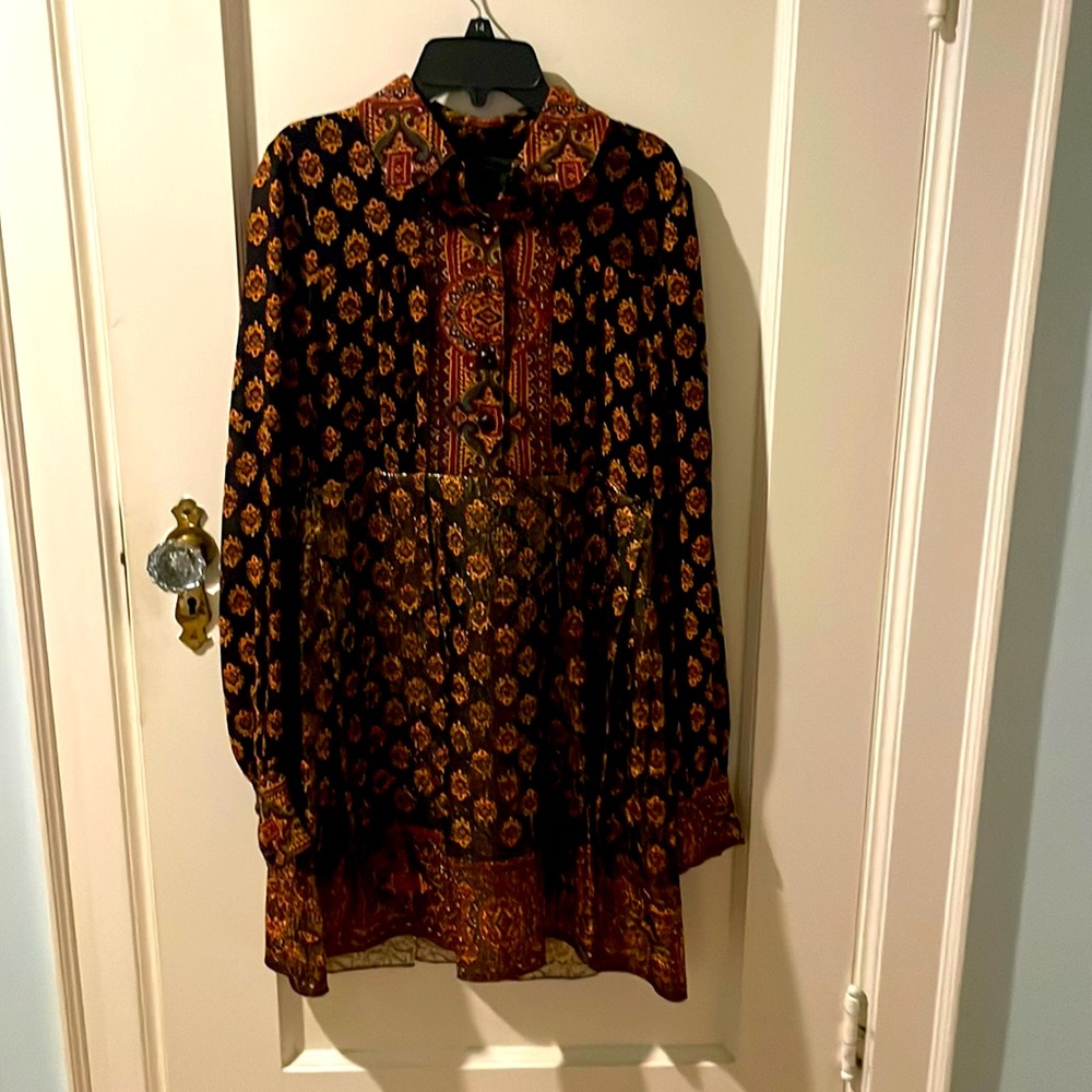 Anna sui eastern inspired dress